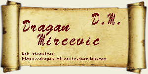 Dragan Mirčević vizit kartica